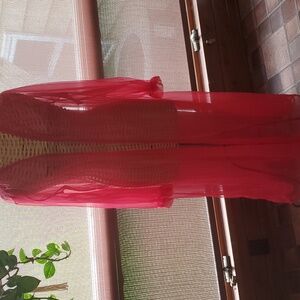 Vintage chiffon like nylon robe